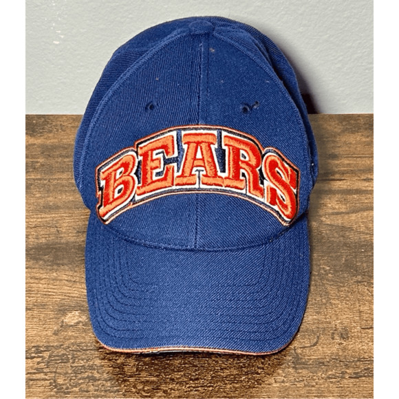 Vintage Chicago Bears NFL Blue & Orange Adjustable Block Hat American Needle - Picture 1 of 10